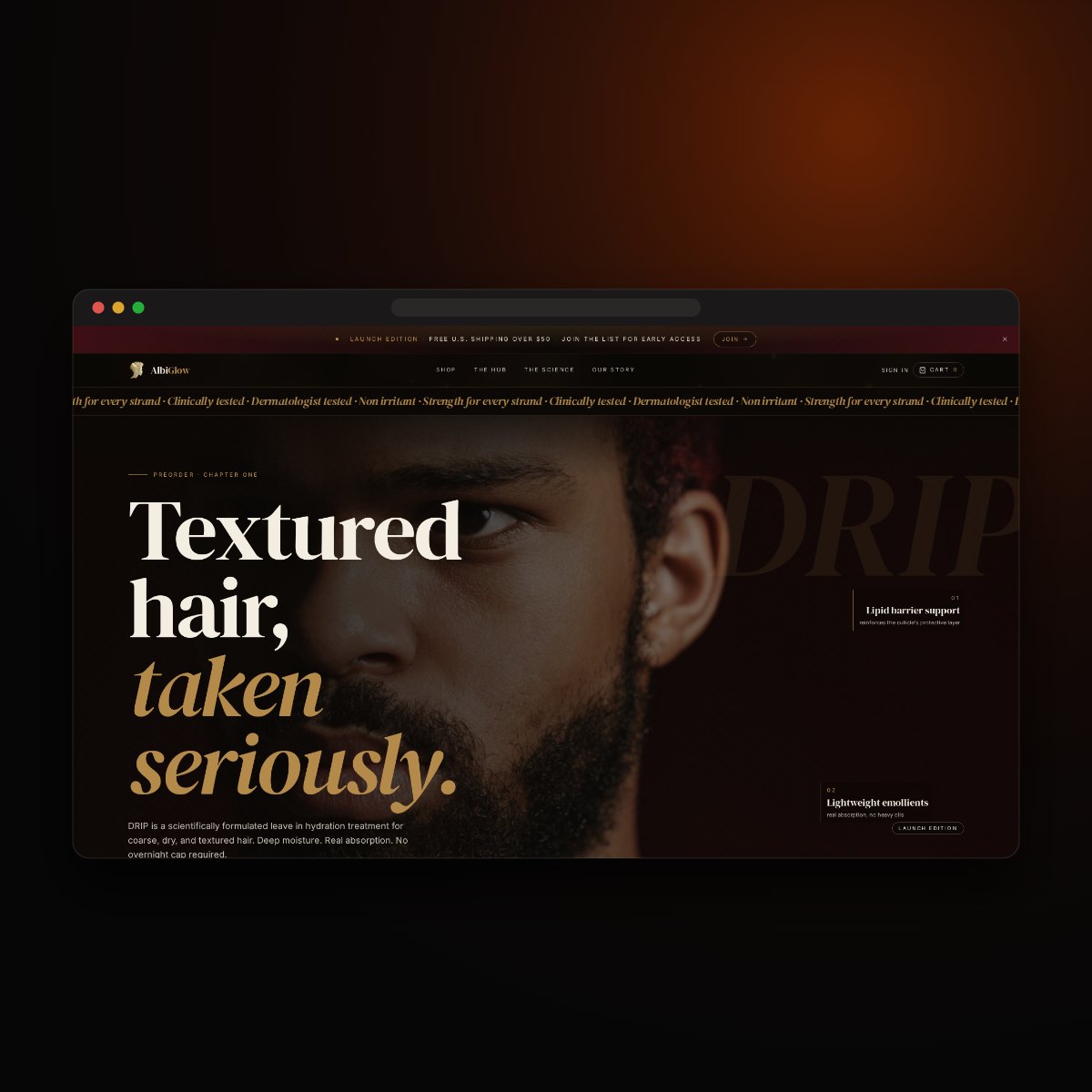 AlbiGlow Aura home screen