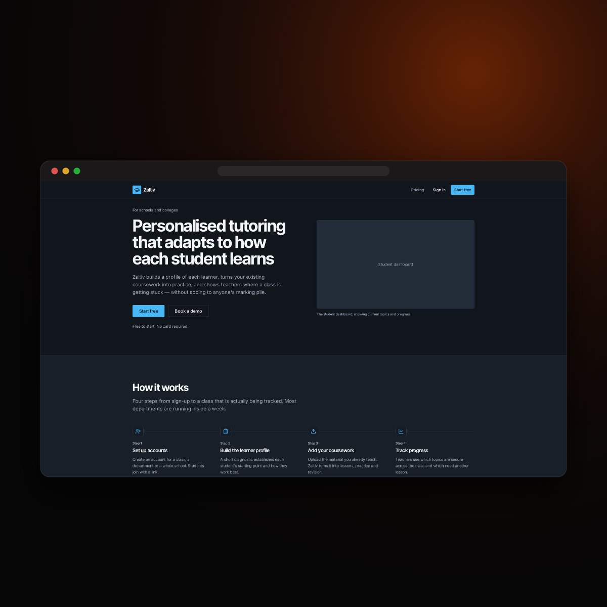NeuroTutor AI home screen