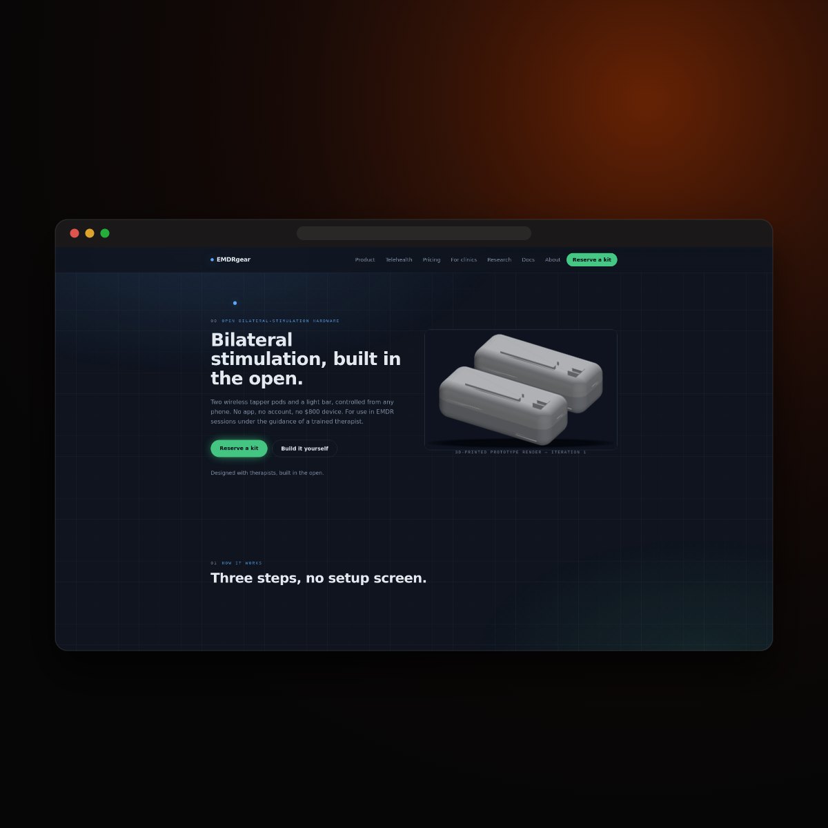 Pulsepair Connect home screen
